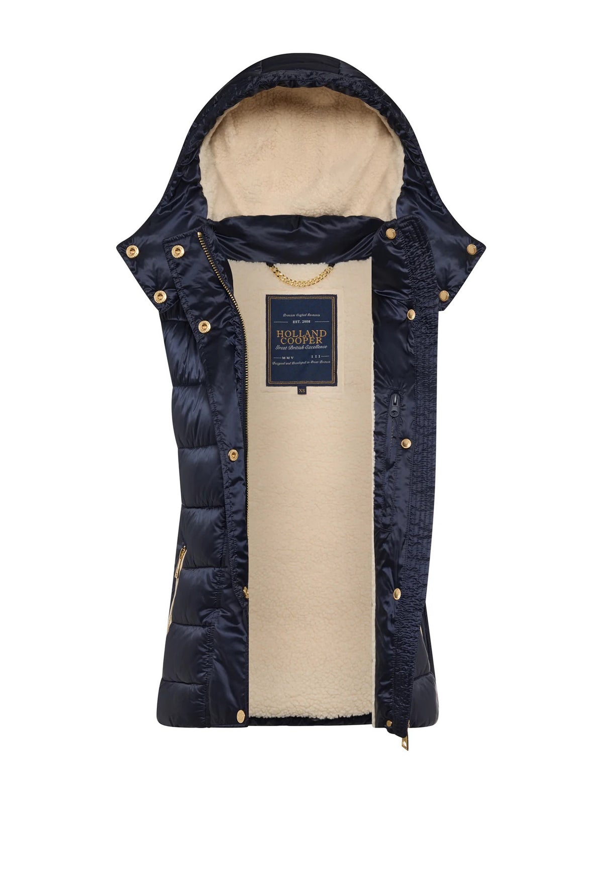 Harlow Sherpa Gilet - Ink Navy
