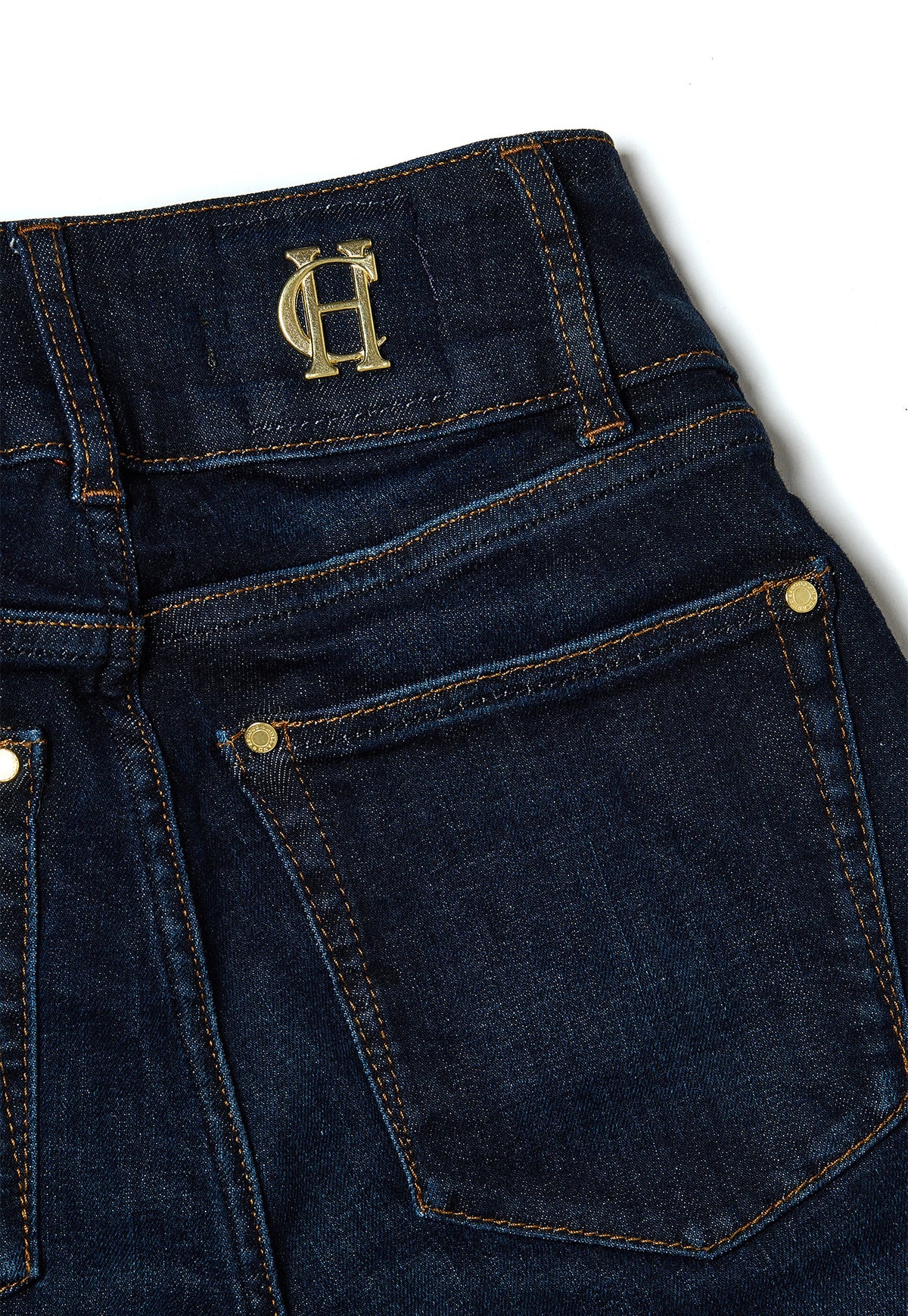 High Rise Flared Jean - Deep Indigo