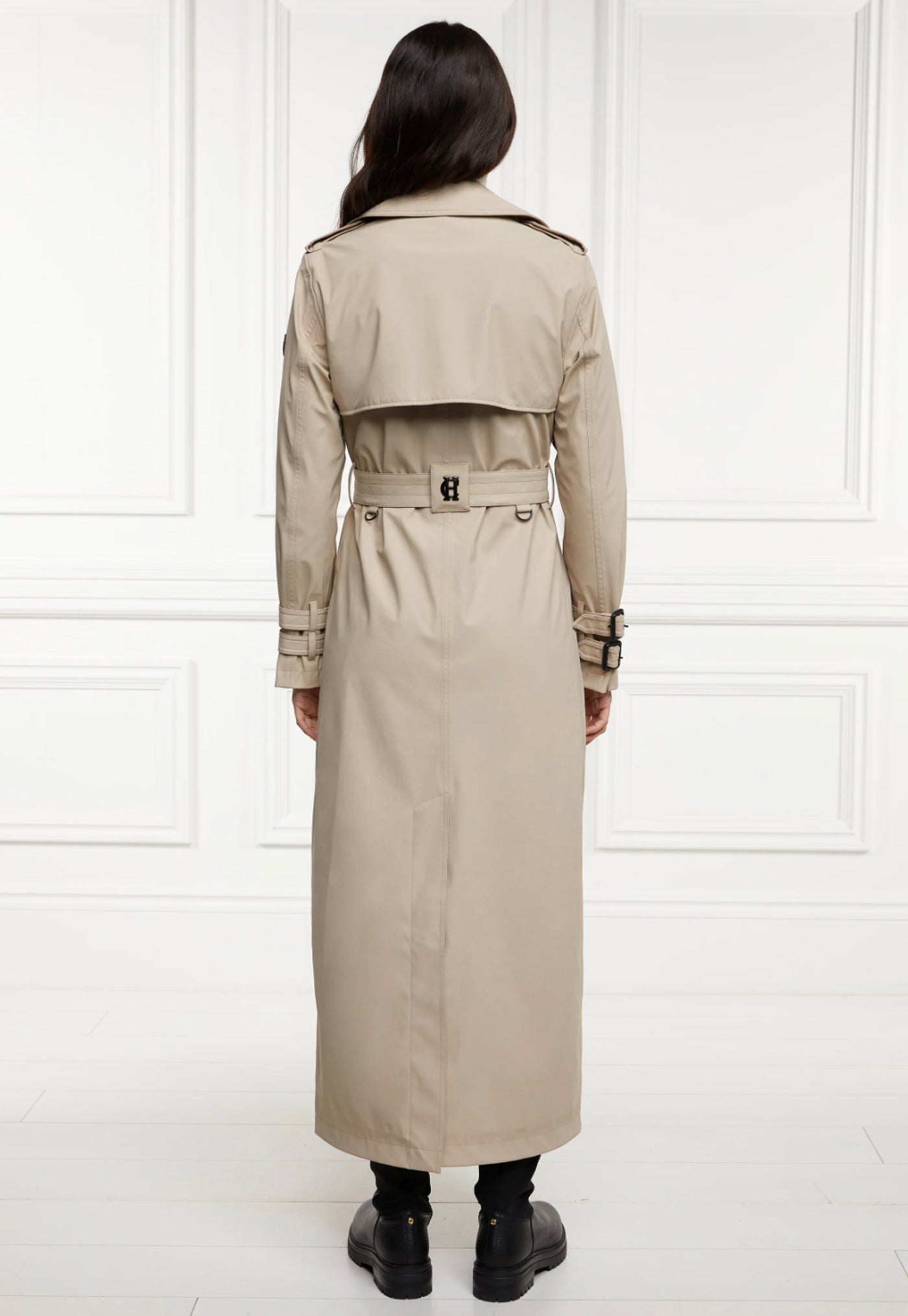 Kendall Waterproof Full Length Trench Coat - Stone sold by Angel Divine