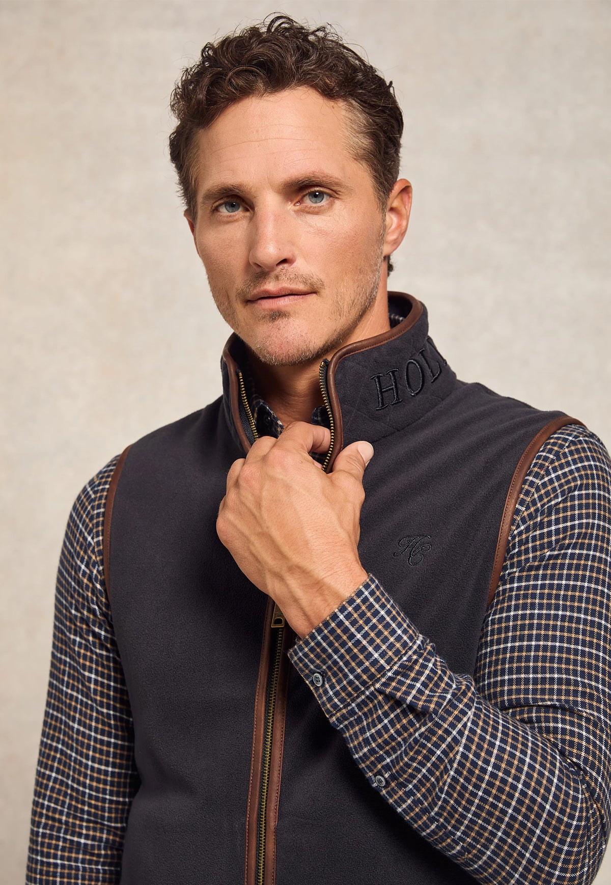 Men's Country Fleece Gilet - Ink Navy