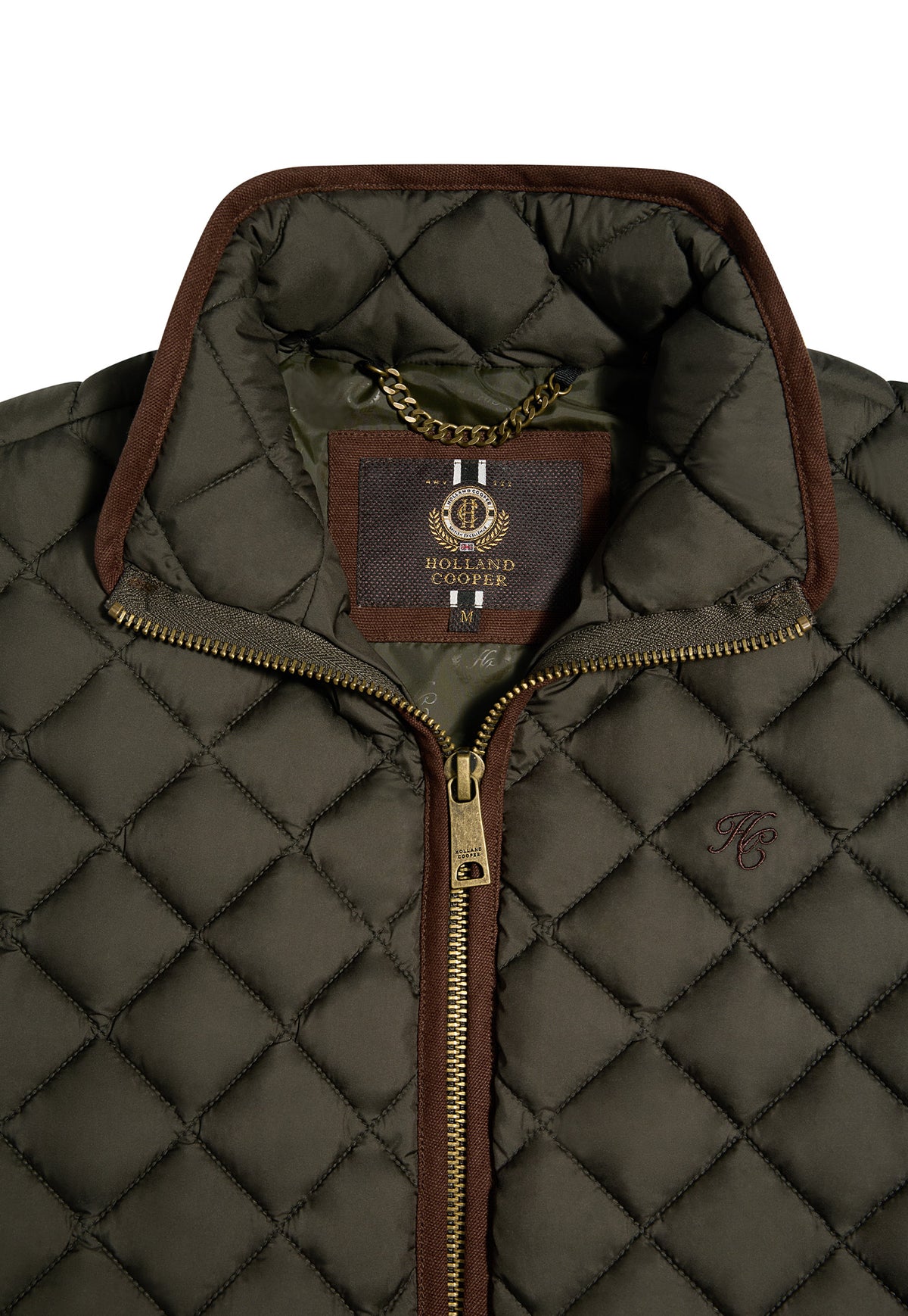 Men's Country Quilted Gilet - Khaki