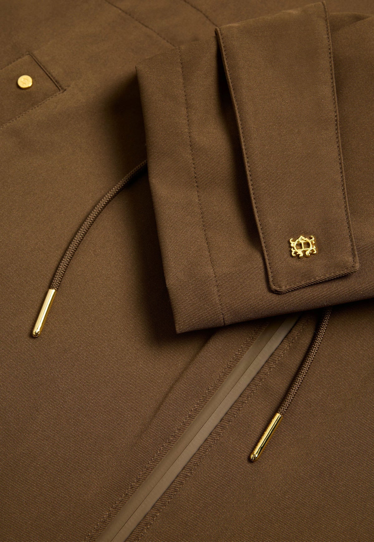One-Size Lightweight Waterproof Parka - Chestnut