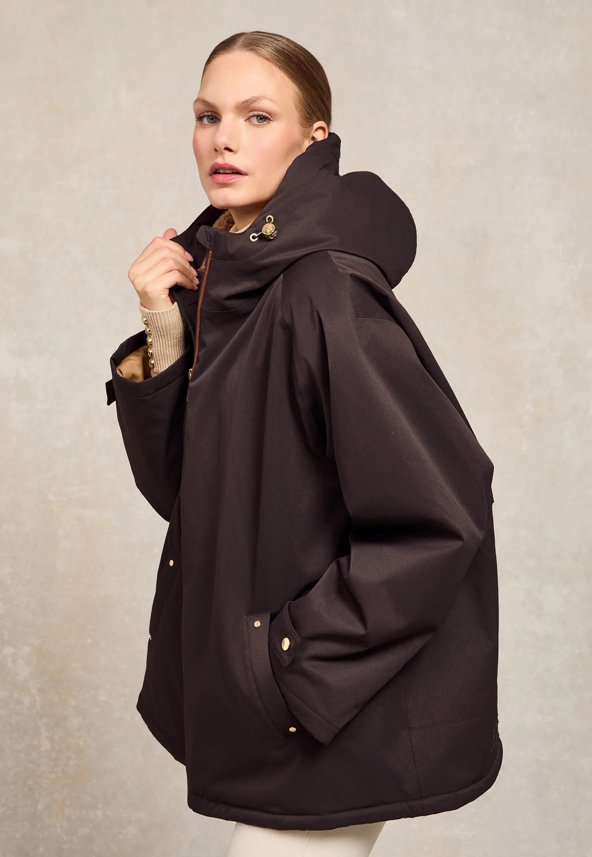 One-Size Waterproof Jacket - Chocolate