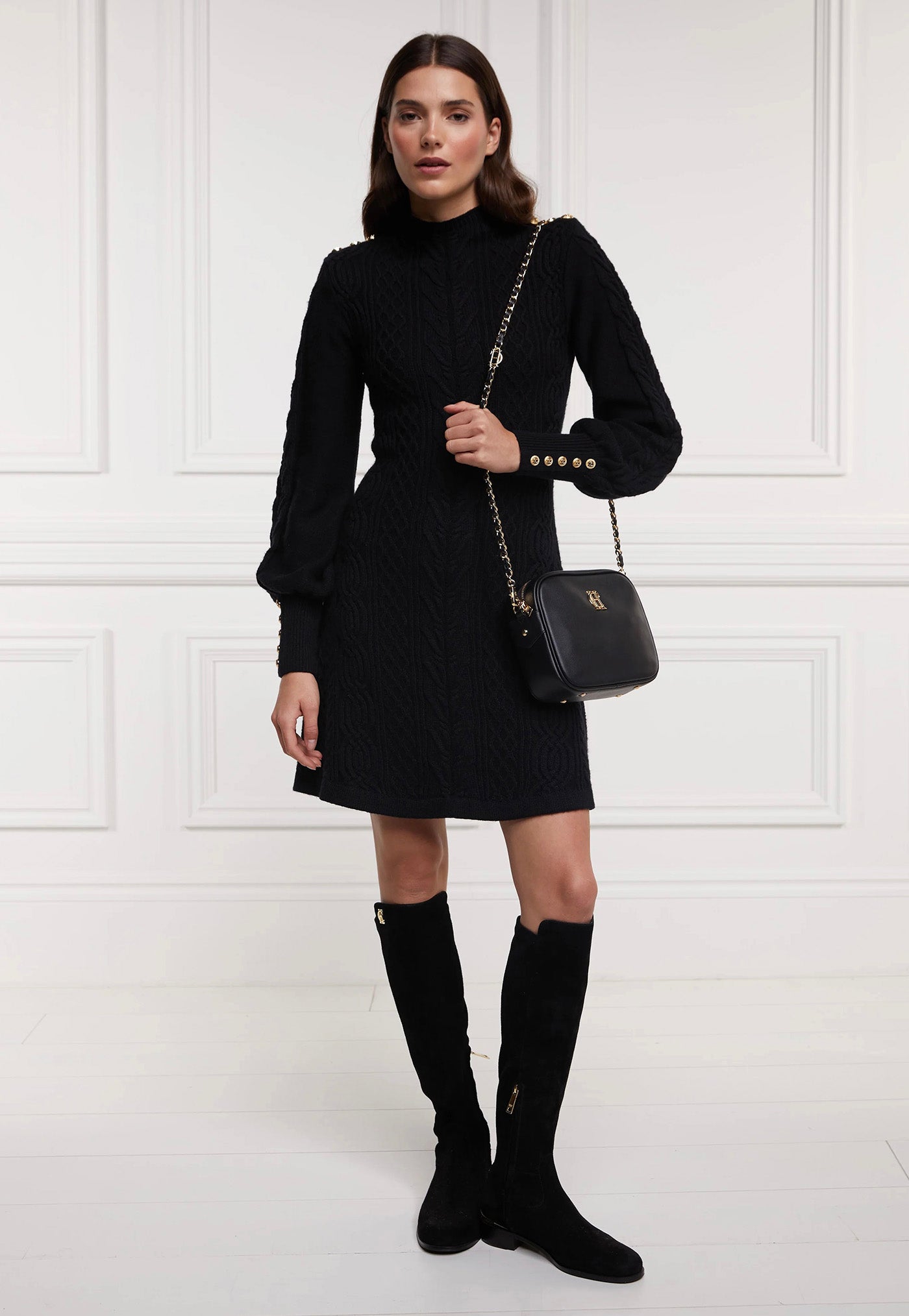 Rachel Mini Dress - Black sold by Angel Divine