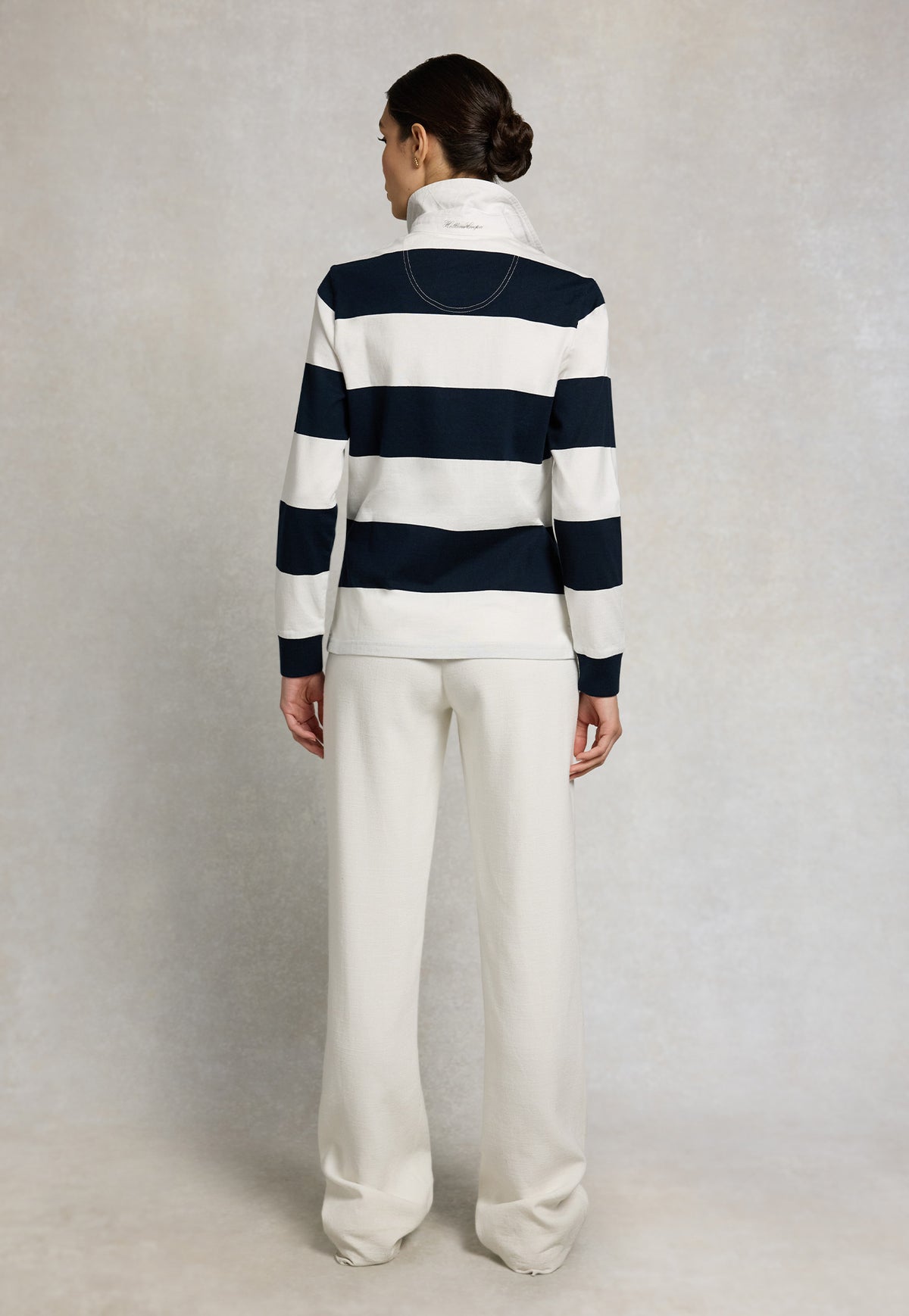 Rugby Shirt - Navy Ecru