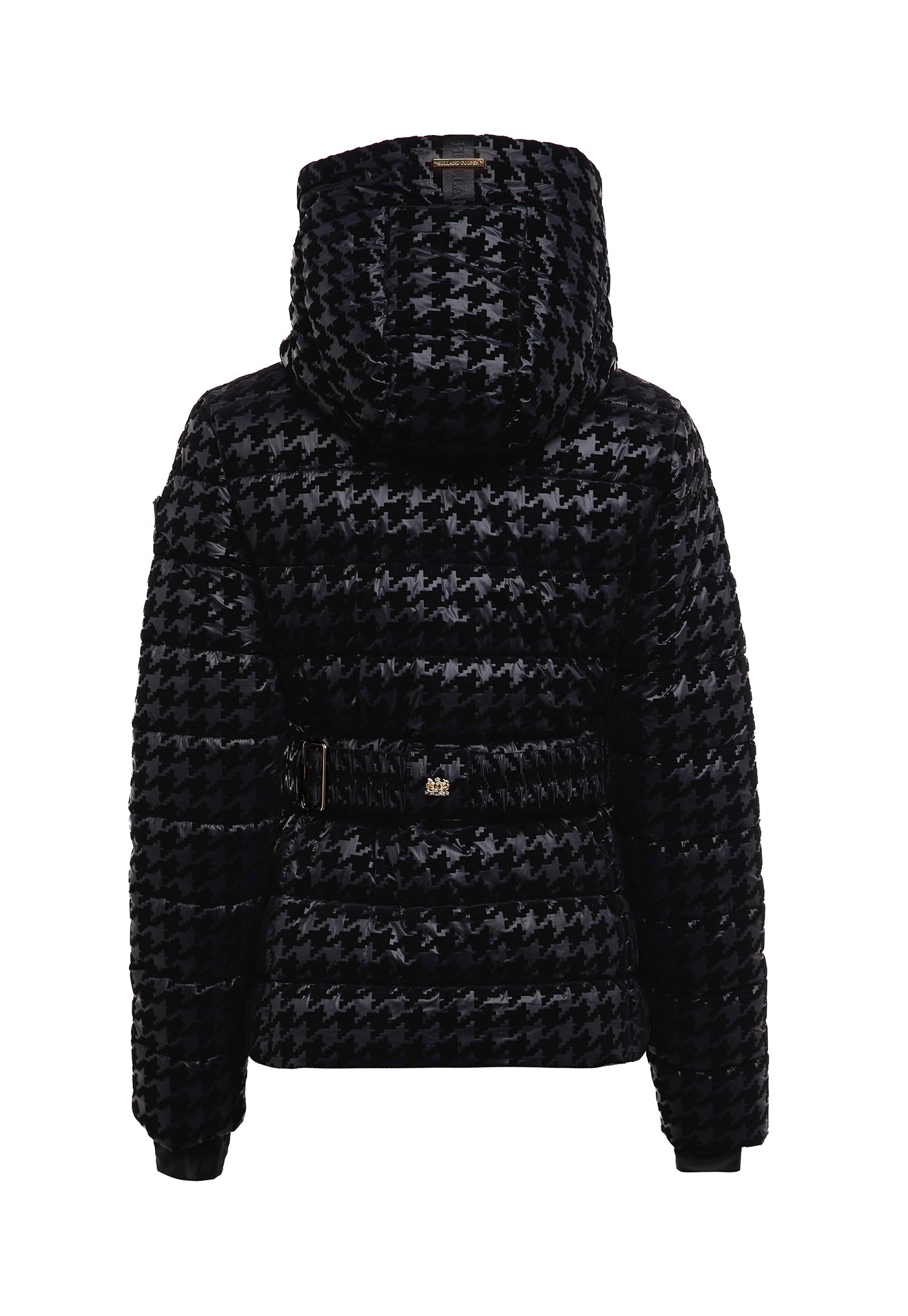 Vermont Puffer Jacket - Mono Houndstooth sold by Angel Divine