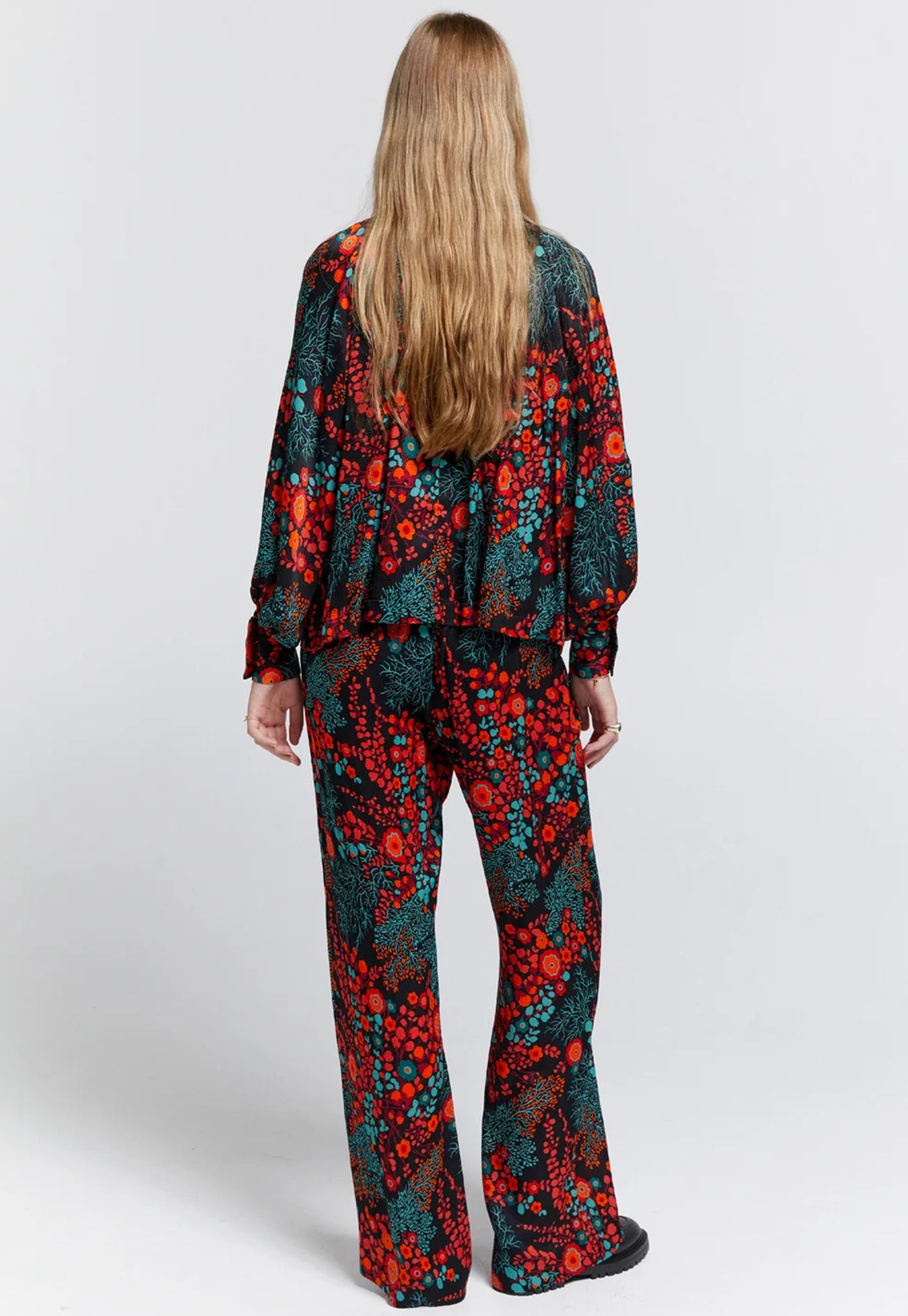 Palazzo Lounge Pant - Electric Meadow sold by Angel Divine