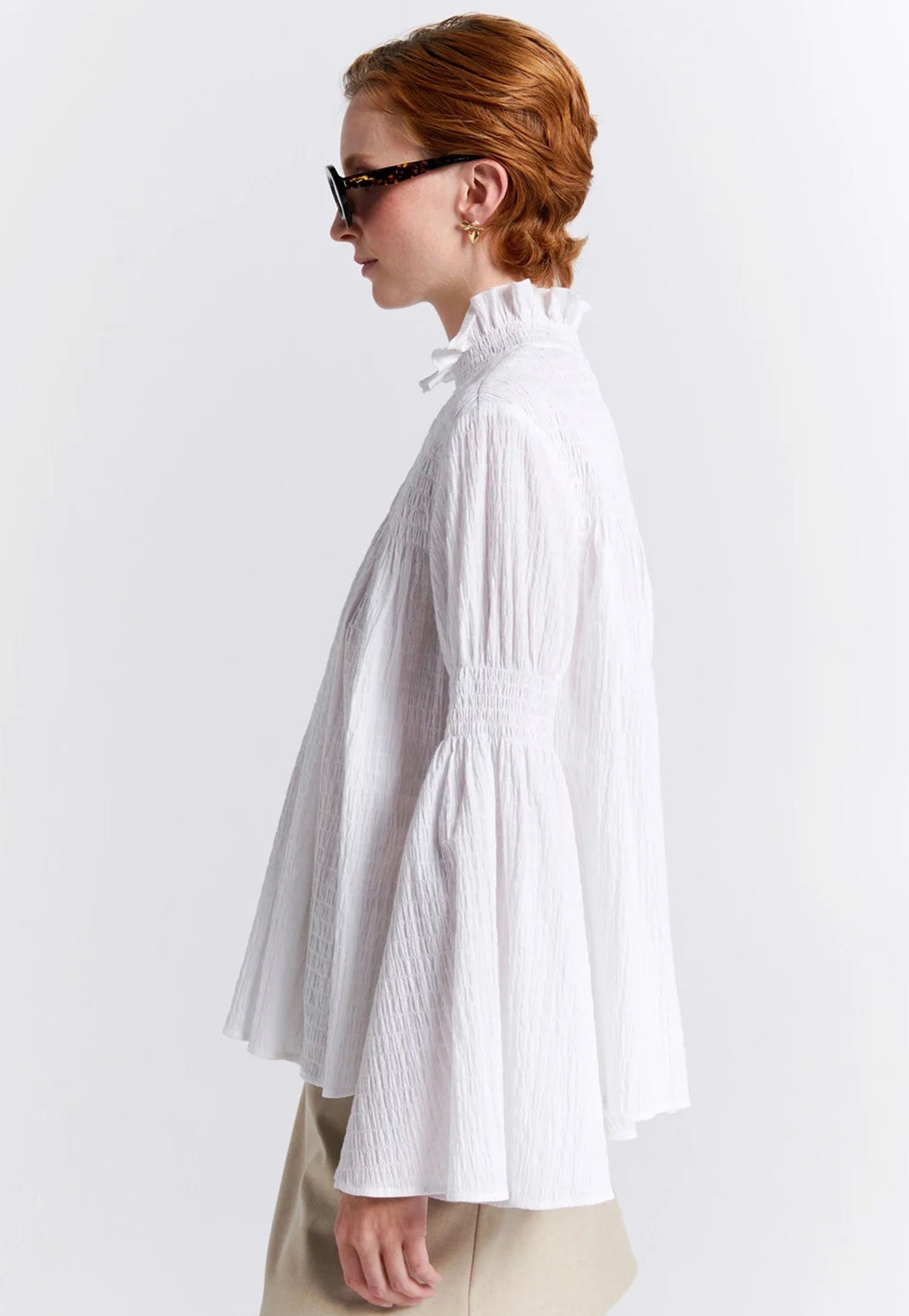Suki Organic Cotton Top - Off White sold by Angel Divine