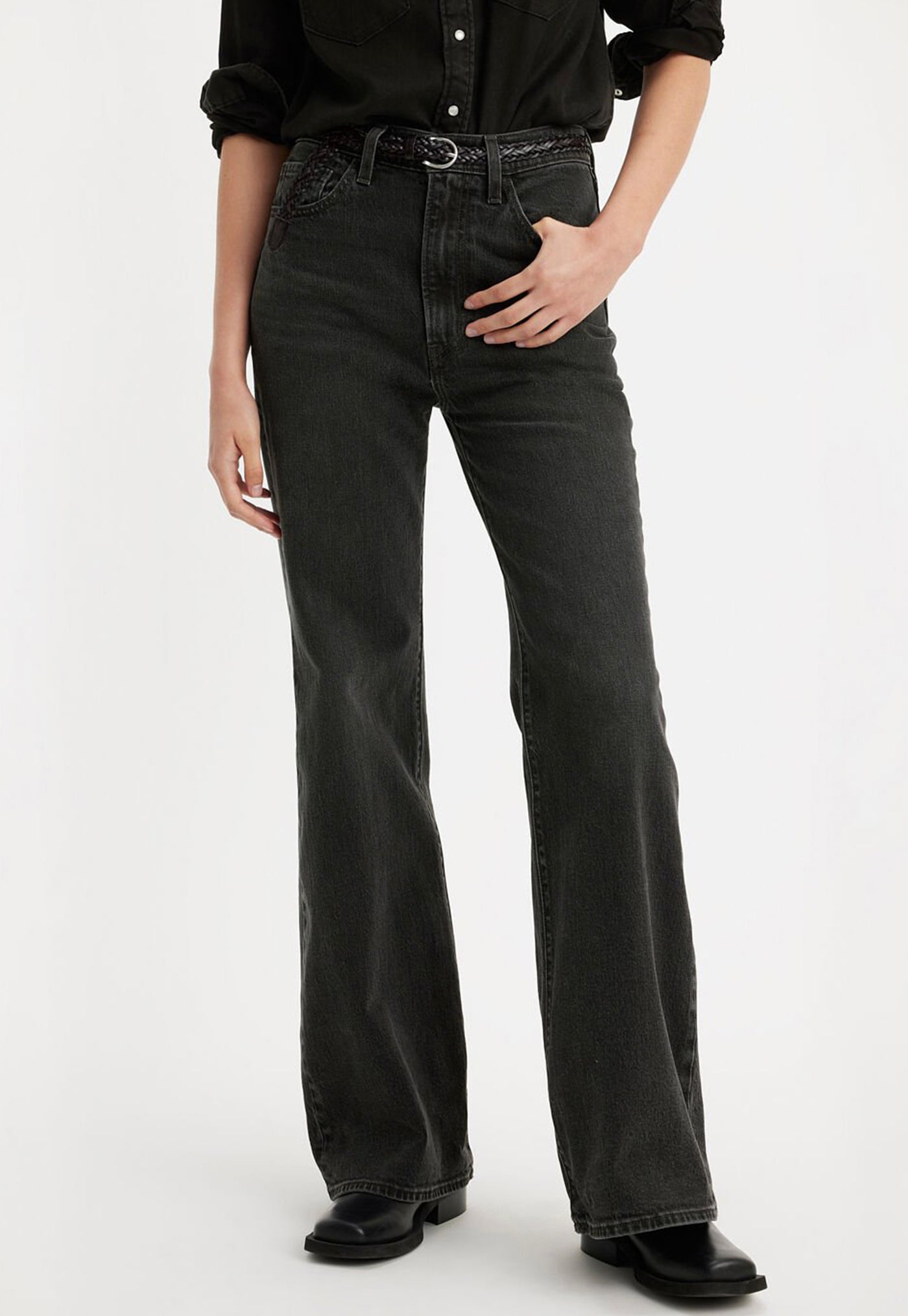 Ribcage Bell Jeans - On The Town No Crackle sold by Angel Divine