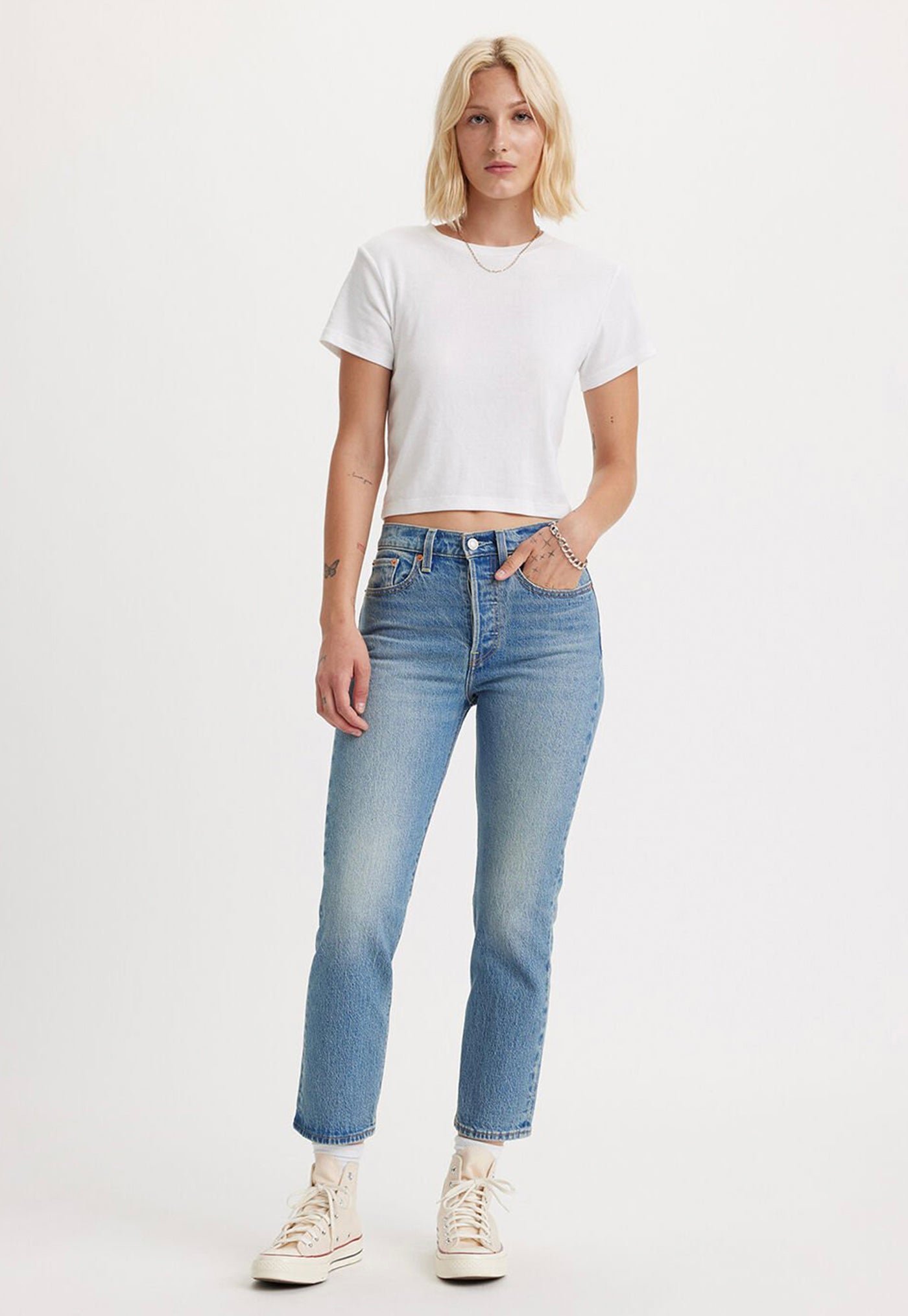 Wedgie Straight Jeans - Calling All Blues sold by Angel Divine