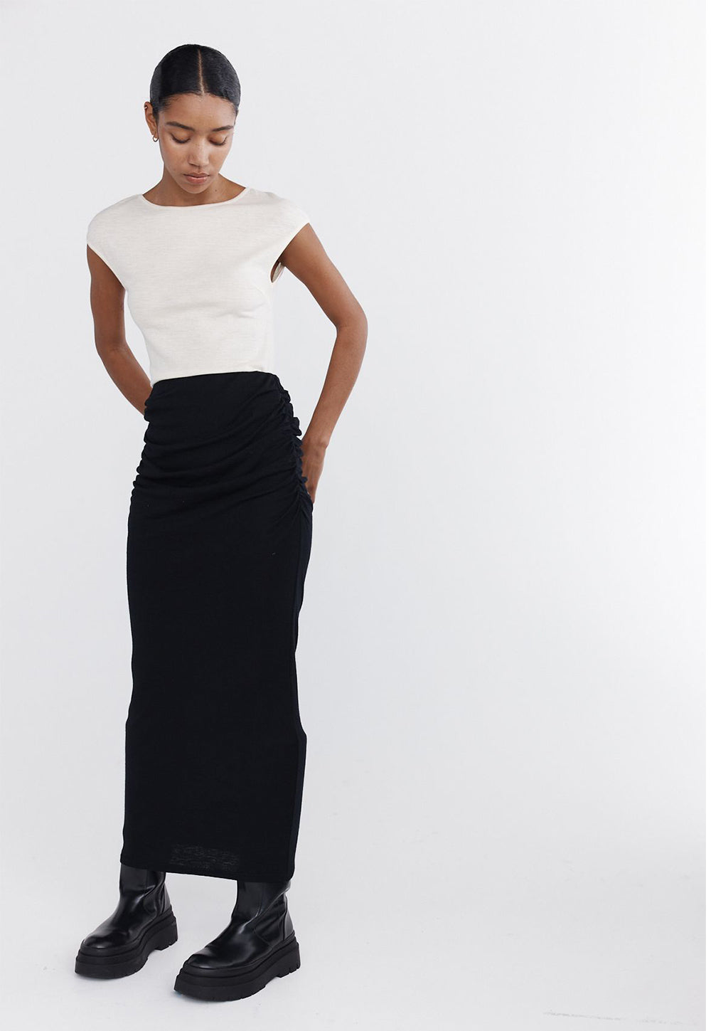 Sofina Skirt - Black sold by Angel Divine