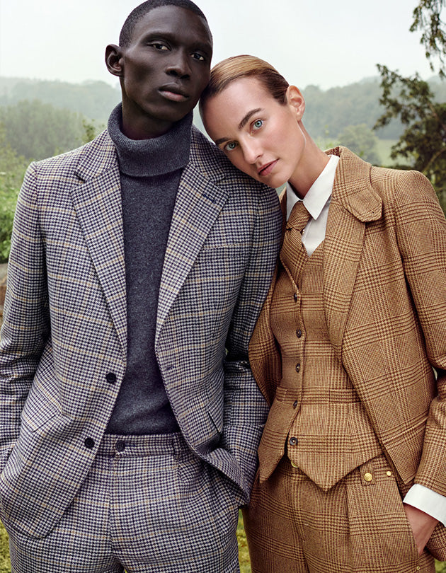 Karen Walker Kyoto Double Breasted Jacket - Charcoal Pinstripe