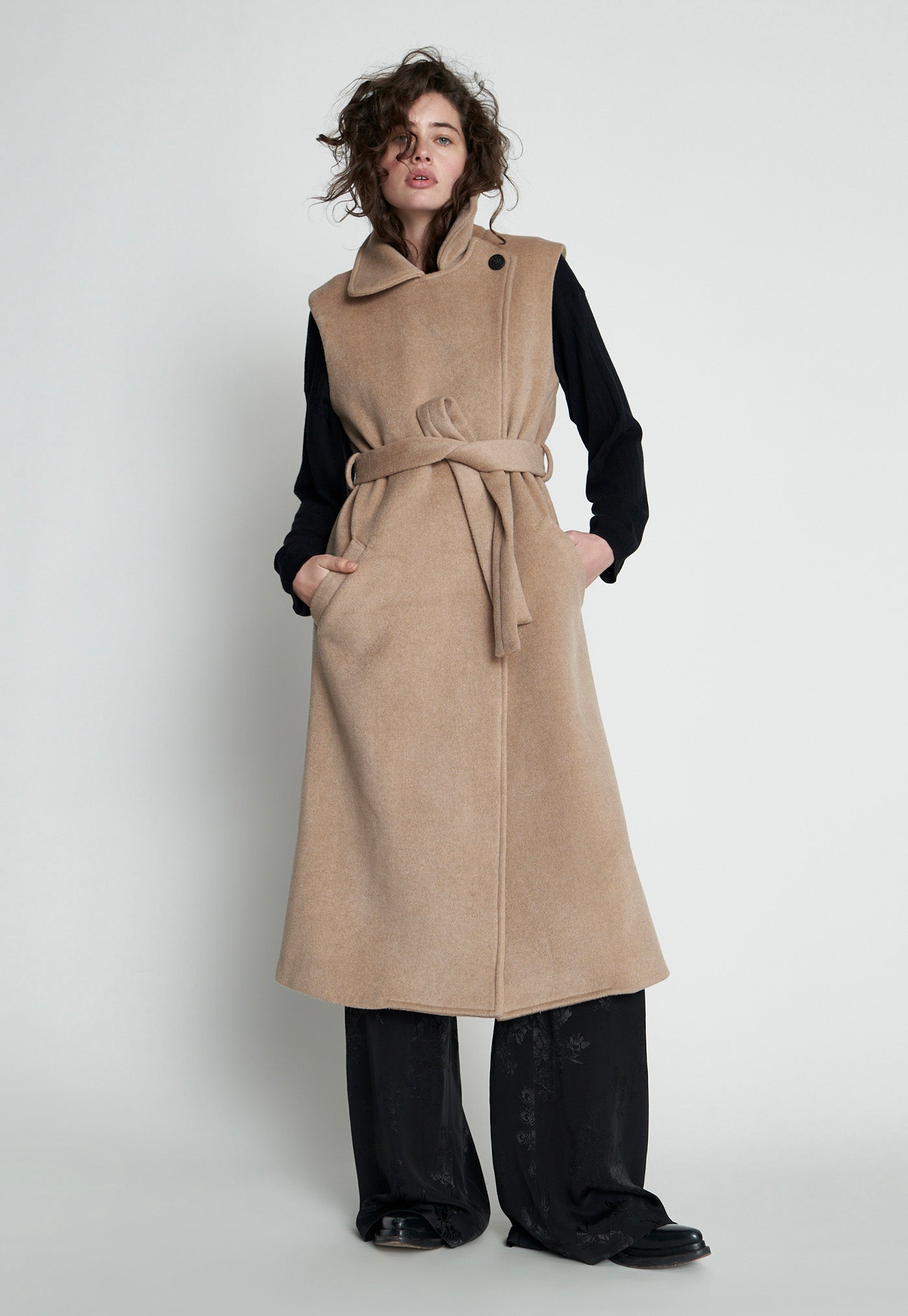 Sleeveless Traveller Trench - Tussock sold by Angel Divine