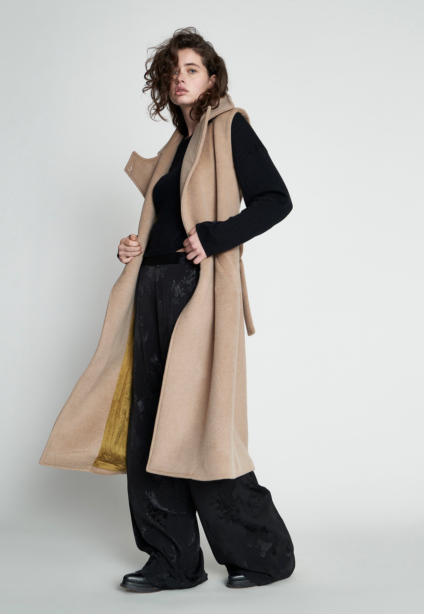Sleeveless Traveller Trench - Tussock sold by Angel Divine