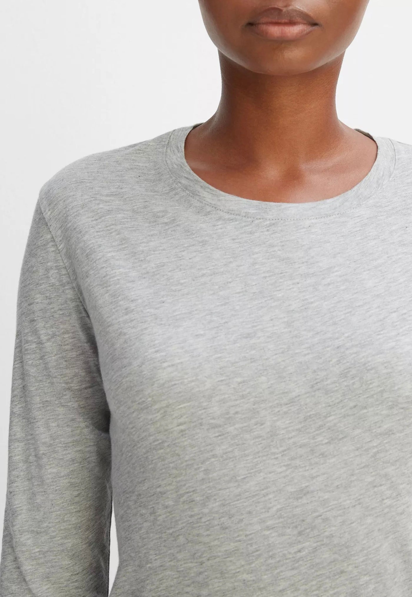 Essential Long Sleeve Crew - Grey sold by Angel Divine