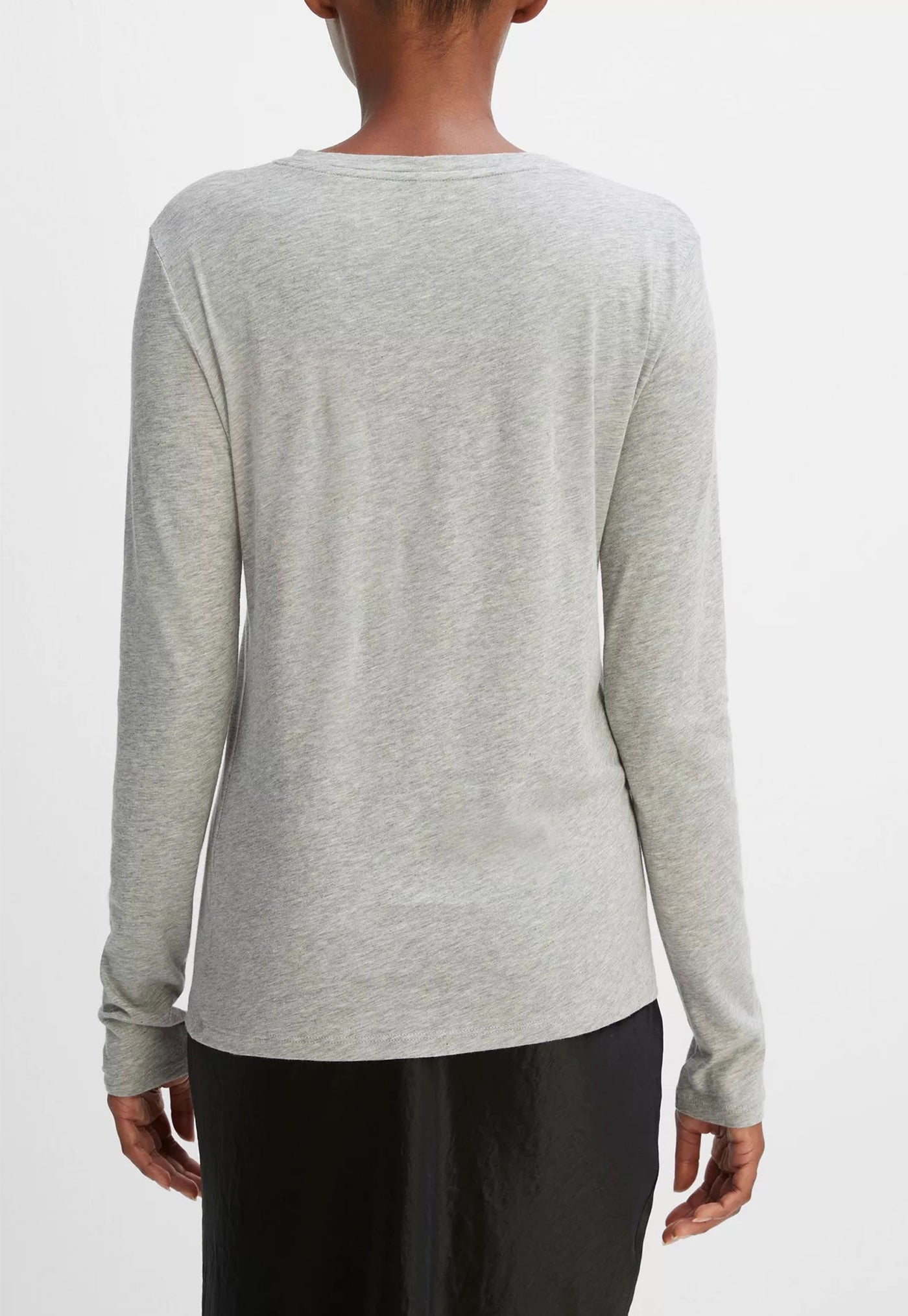 Essential Long Sleeve Crew - Grey sold by Angel Divine