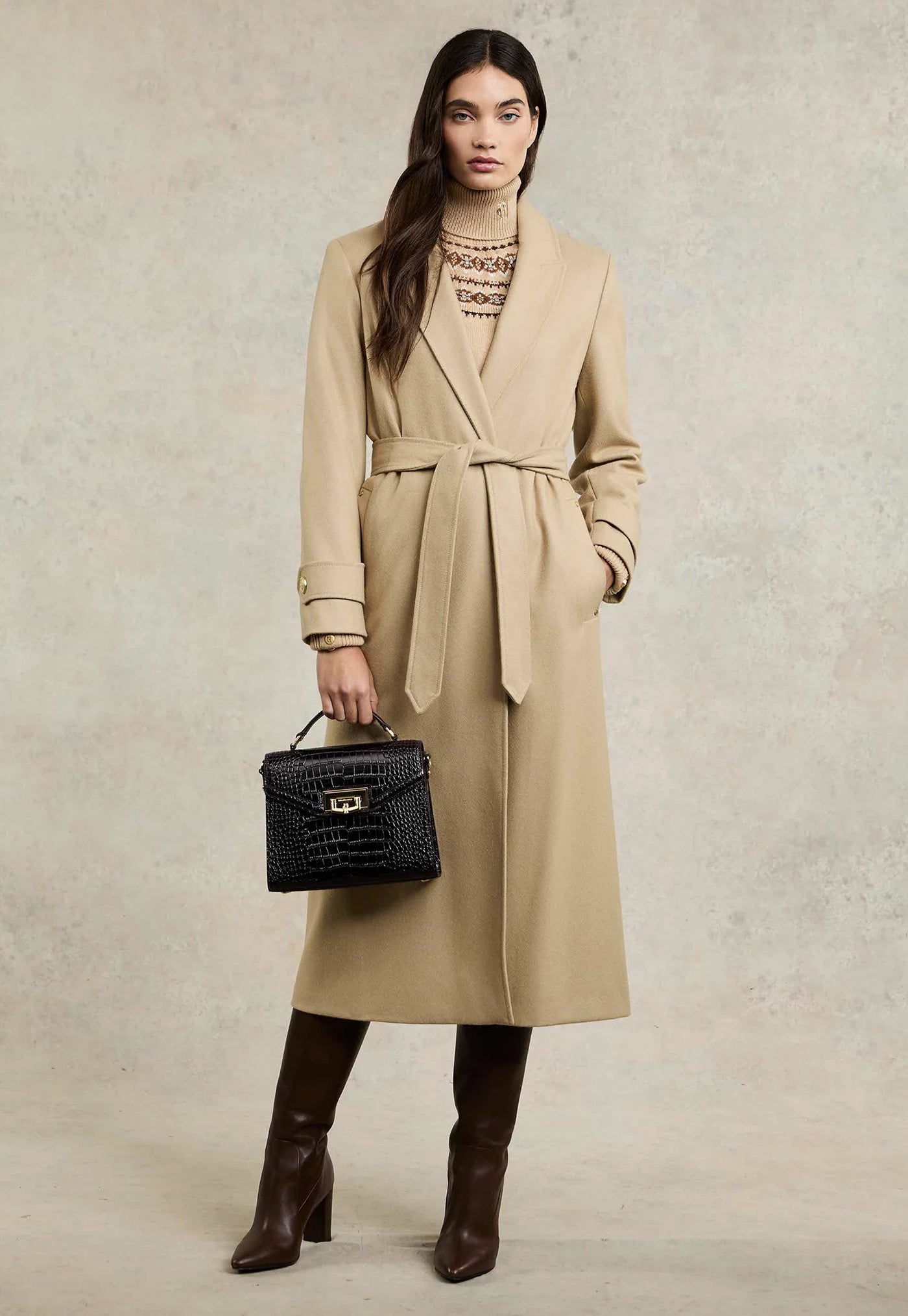 Wrap Coat - Camel