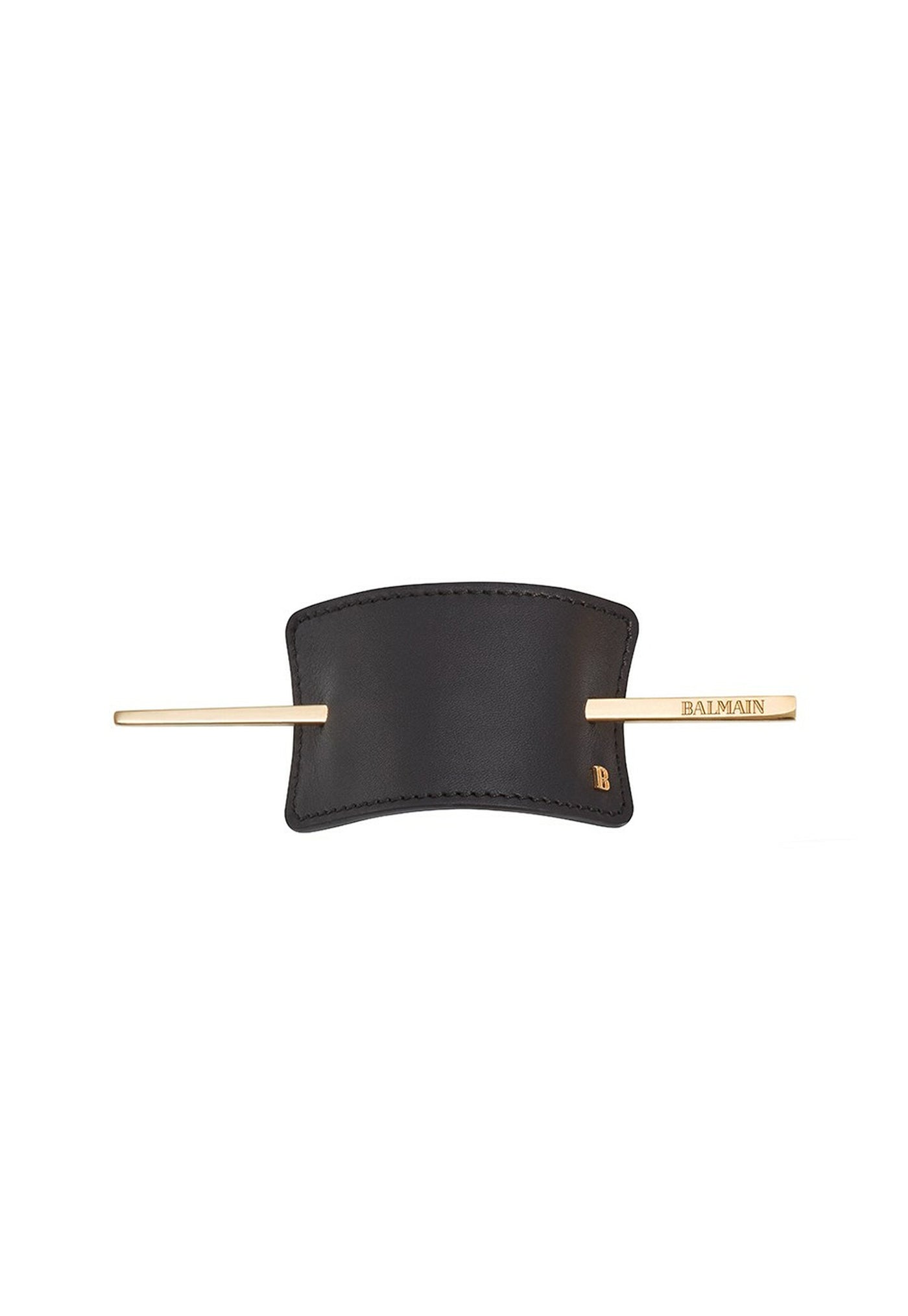 Luxury Hair Barrette - Black Leather sold by Angel Divine