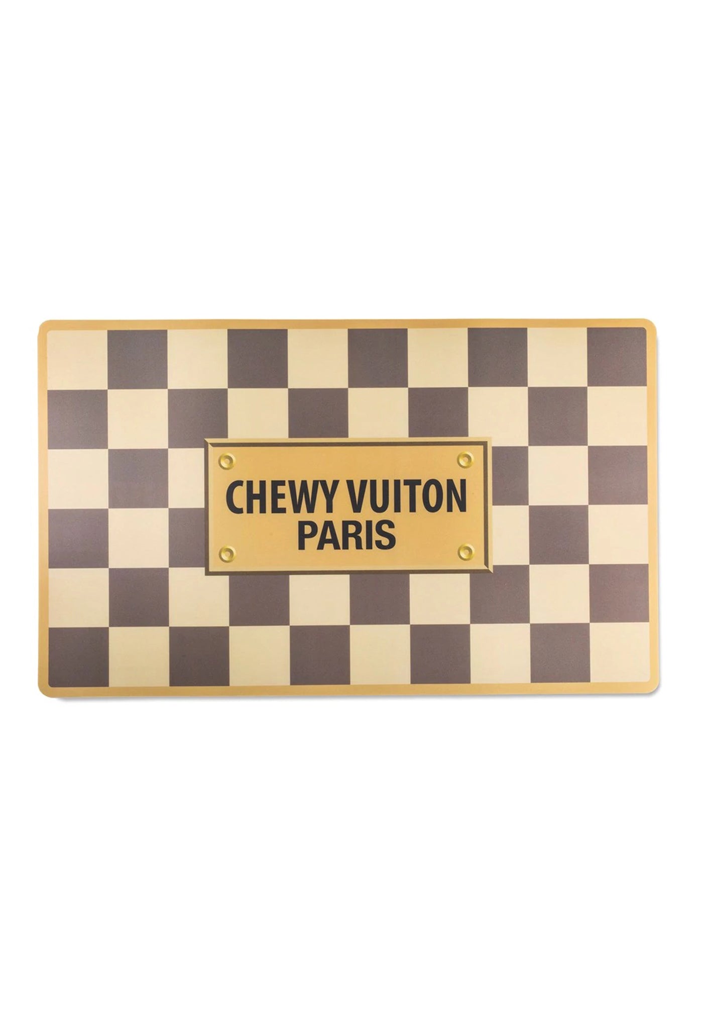 Chewy Vuitton Placemat - Checker sold by Angel Divine