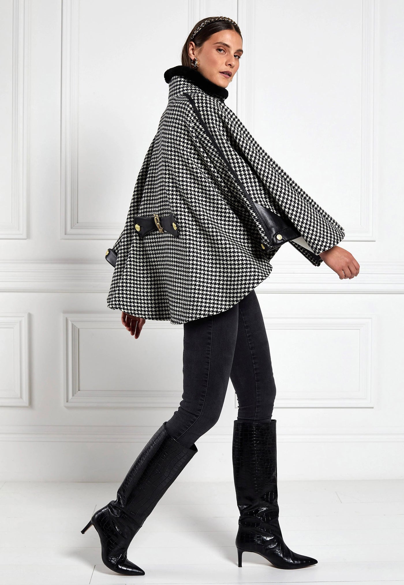 Chiltern Cape - Houndstooth sold by Angel Divine