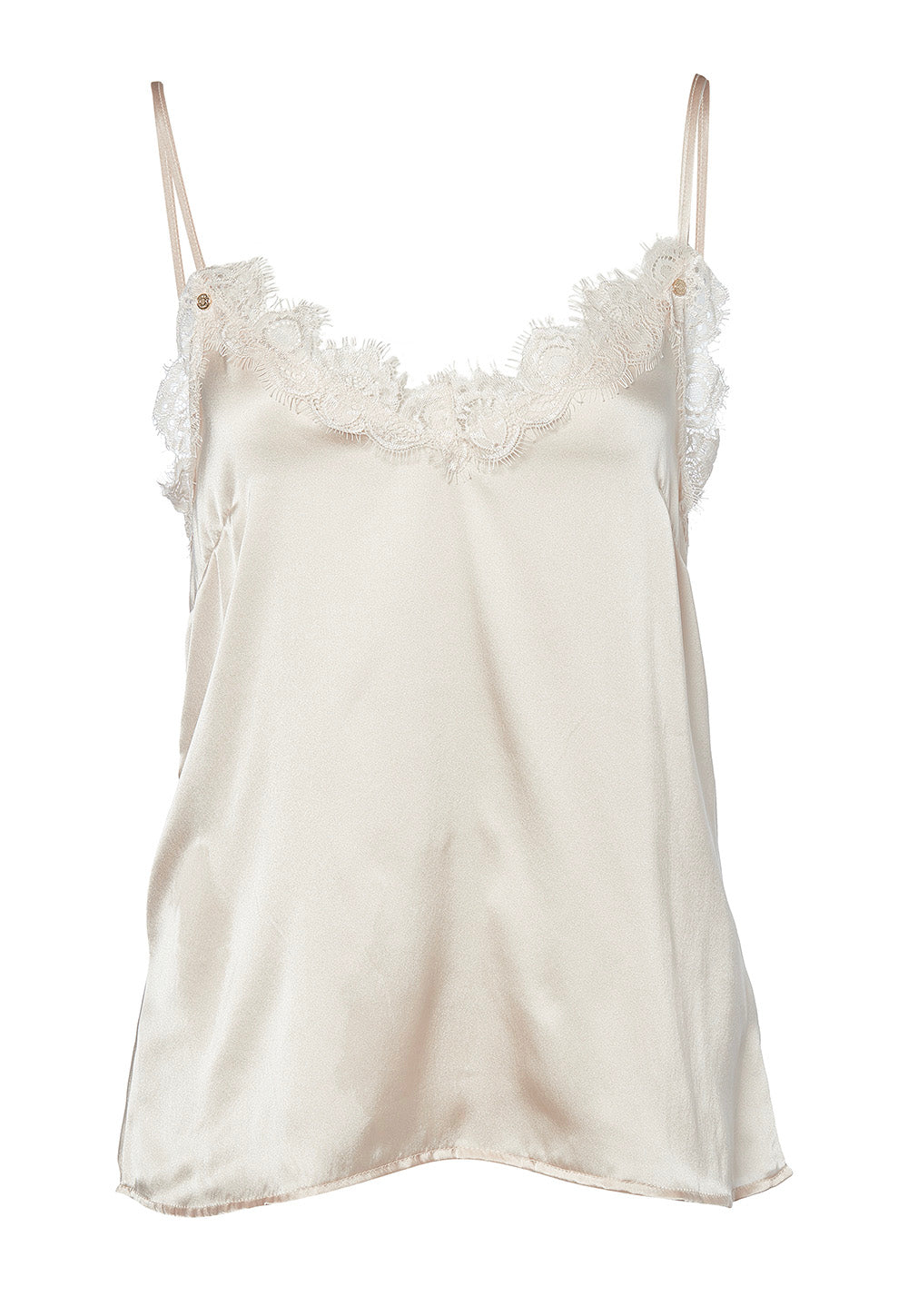 Silk Lace Cami - Oyster sold by Angel Divine