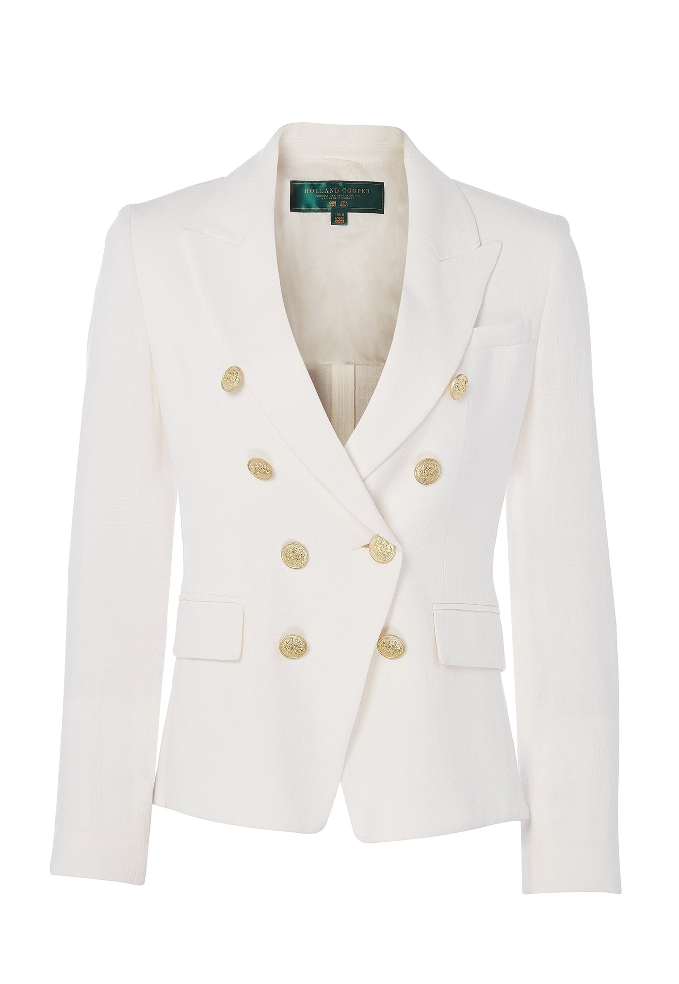 Knightsbridge Linen Blazer - Oyster sold by Angel Divine