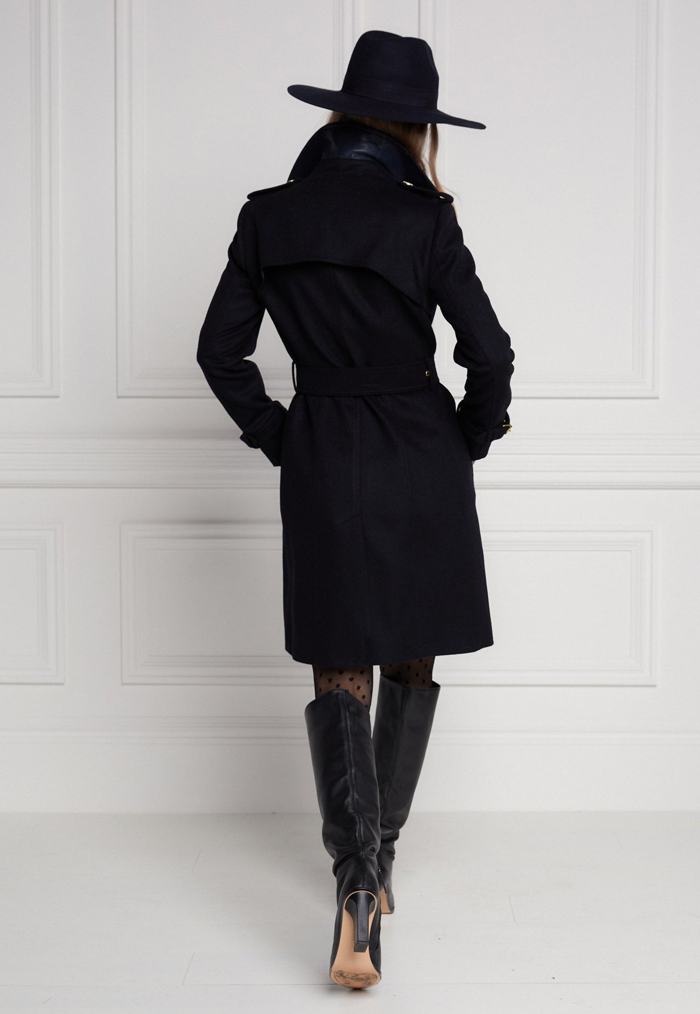 Marlborough Trench Coat - Soft Navy sold by Angel Divine