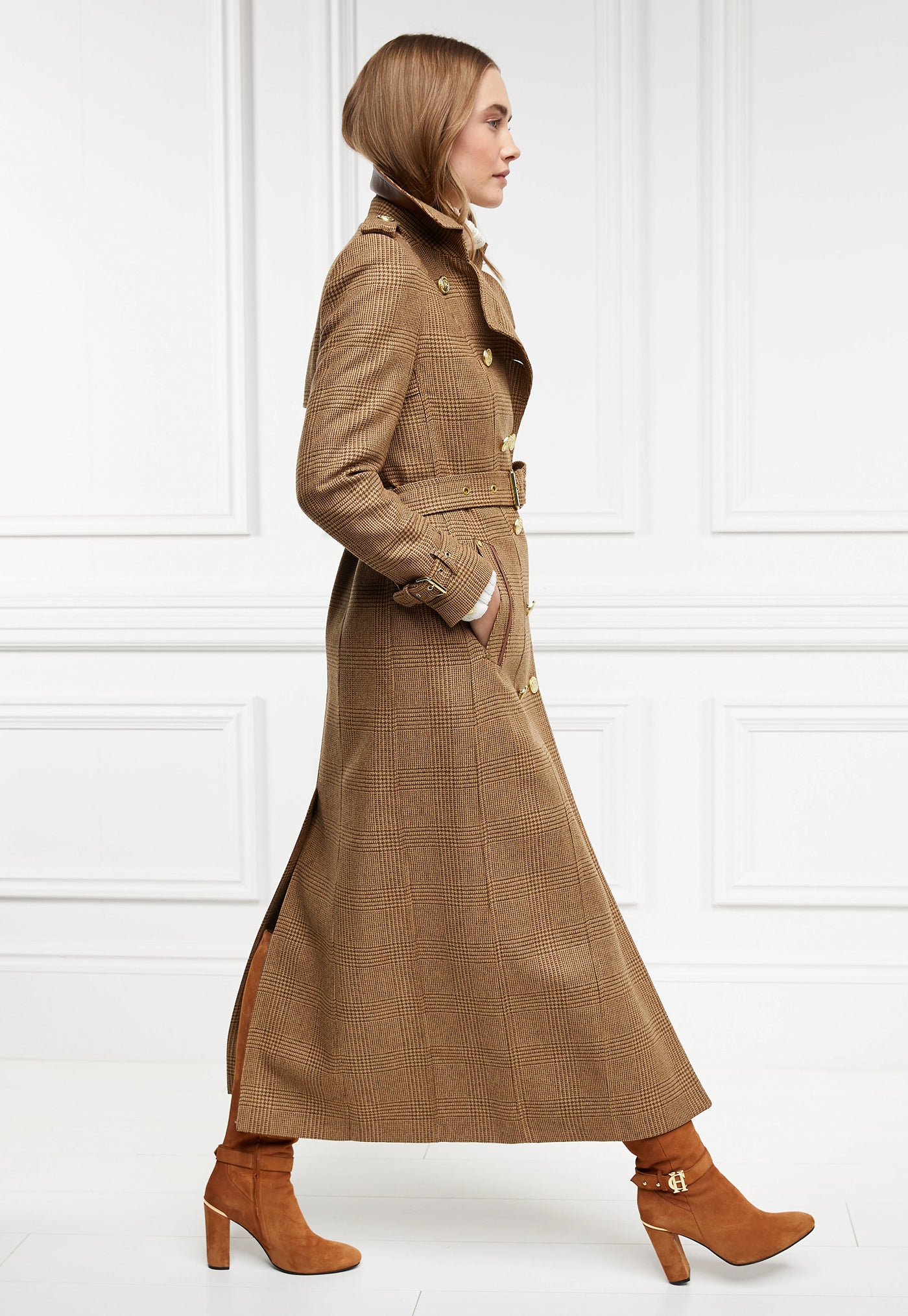 Marlborough Trench Coat Full Length - Tawny sold by Angel Divine