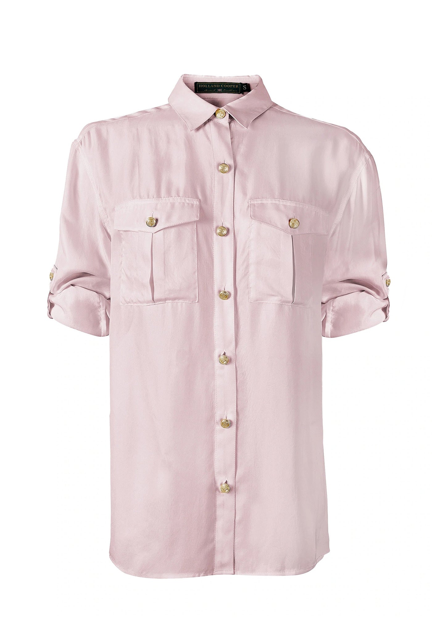 Relaxed Fit Military Shirt - Blush sold by Angel Divine