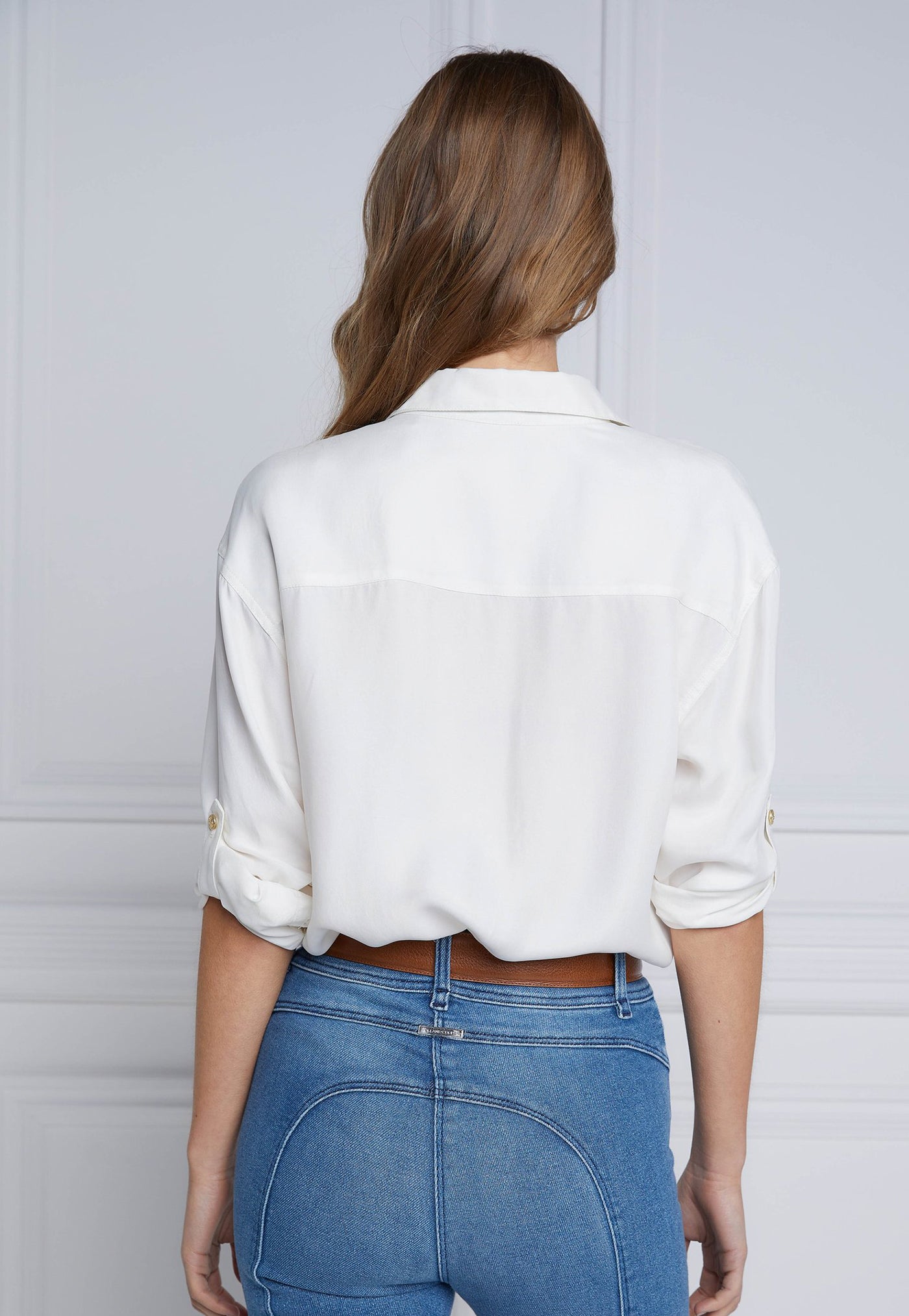 Relaxed Fit Military Shirt - Cream sold by Angel Divine