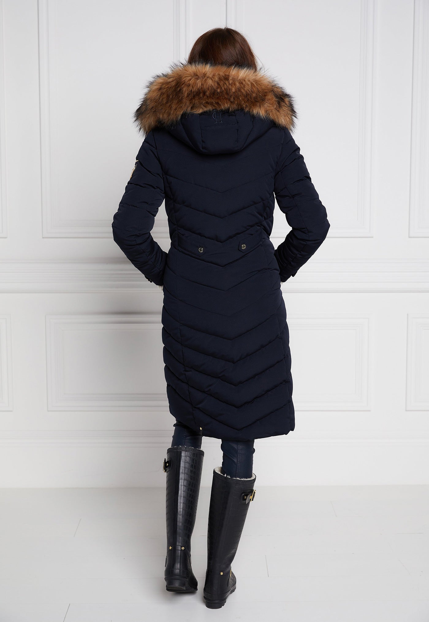 The Wellington Coat - Ink Navy sold by Angel Divine