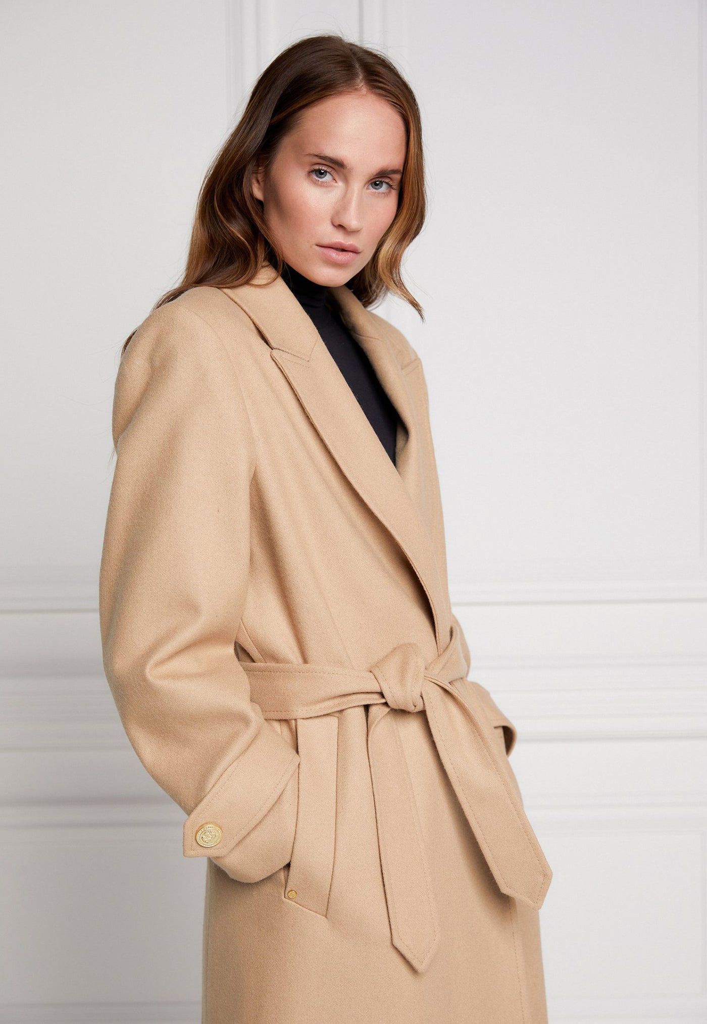 Wrap Coat - Camel sold by Angel Divine