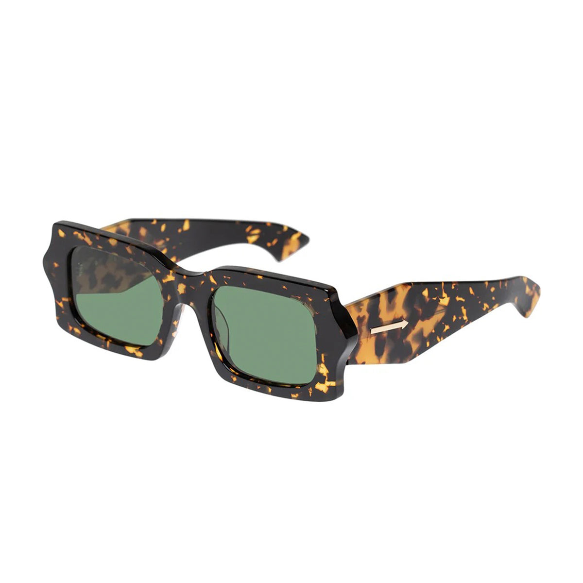 Karen Walker Blow Wave Sunglasses - Two Torts display picture 3