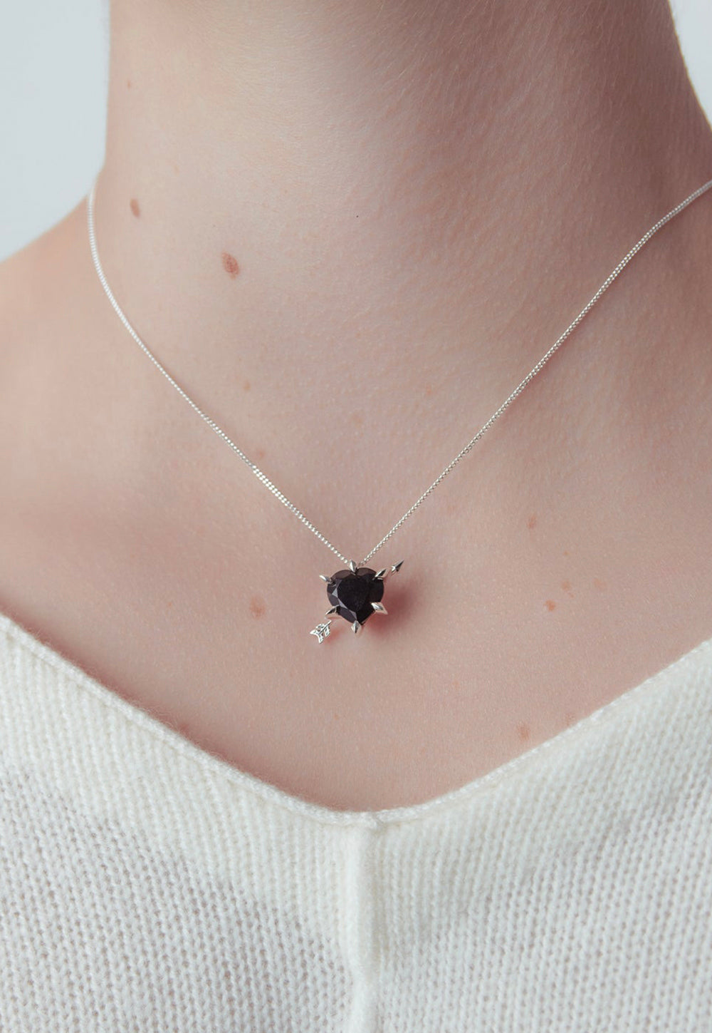 Cupid's Arrow & Heart Necklace sold by Angel Divine
