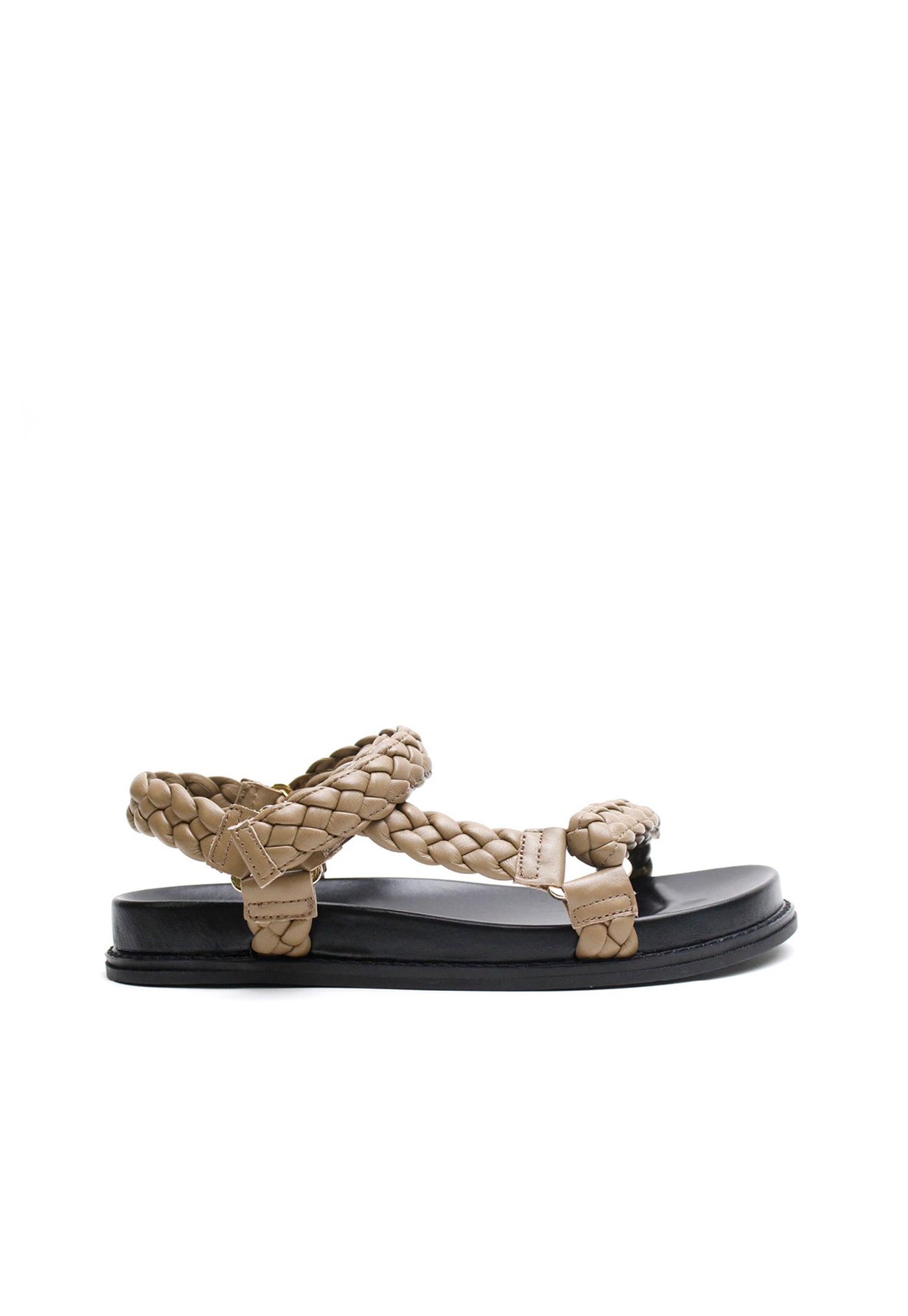 Elke Braided Sandal - Taupe sold by Angel Divine