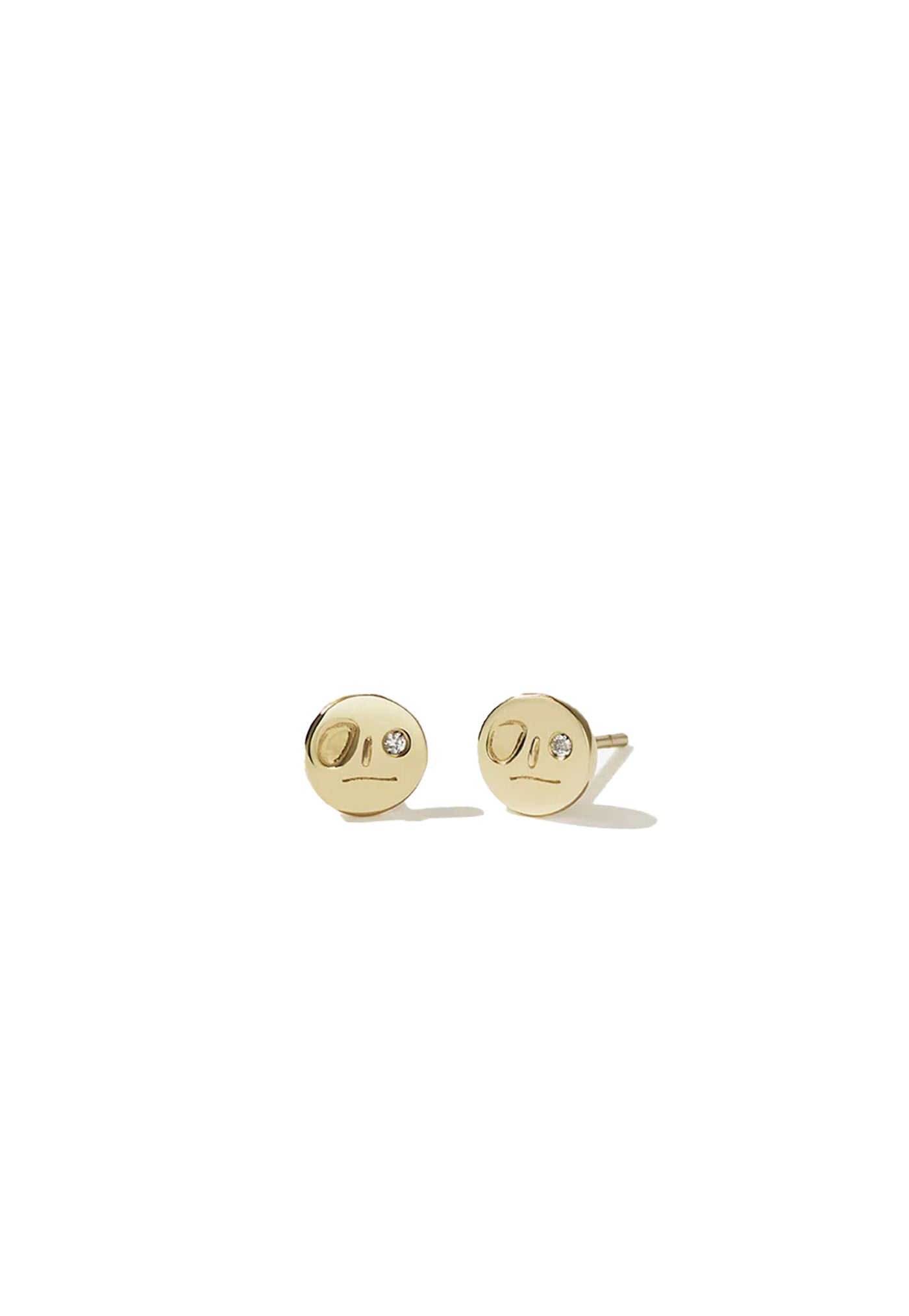 Miro Stud Earrings with Stone sold by Angel Divine