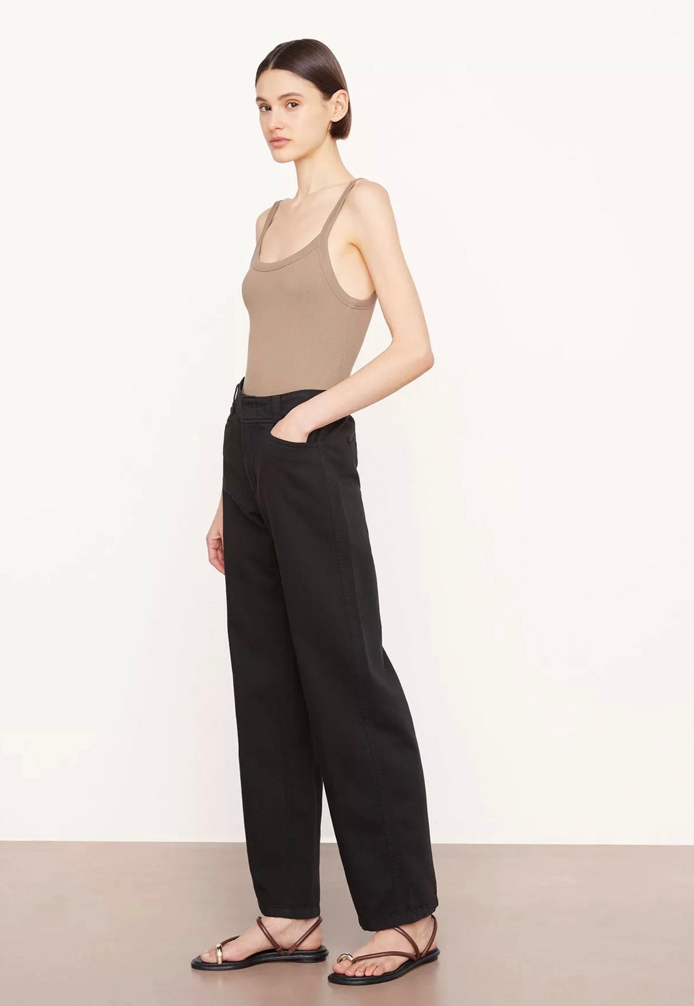 High Waist Casual Pant - Black sold by Angel Divine