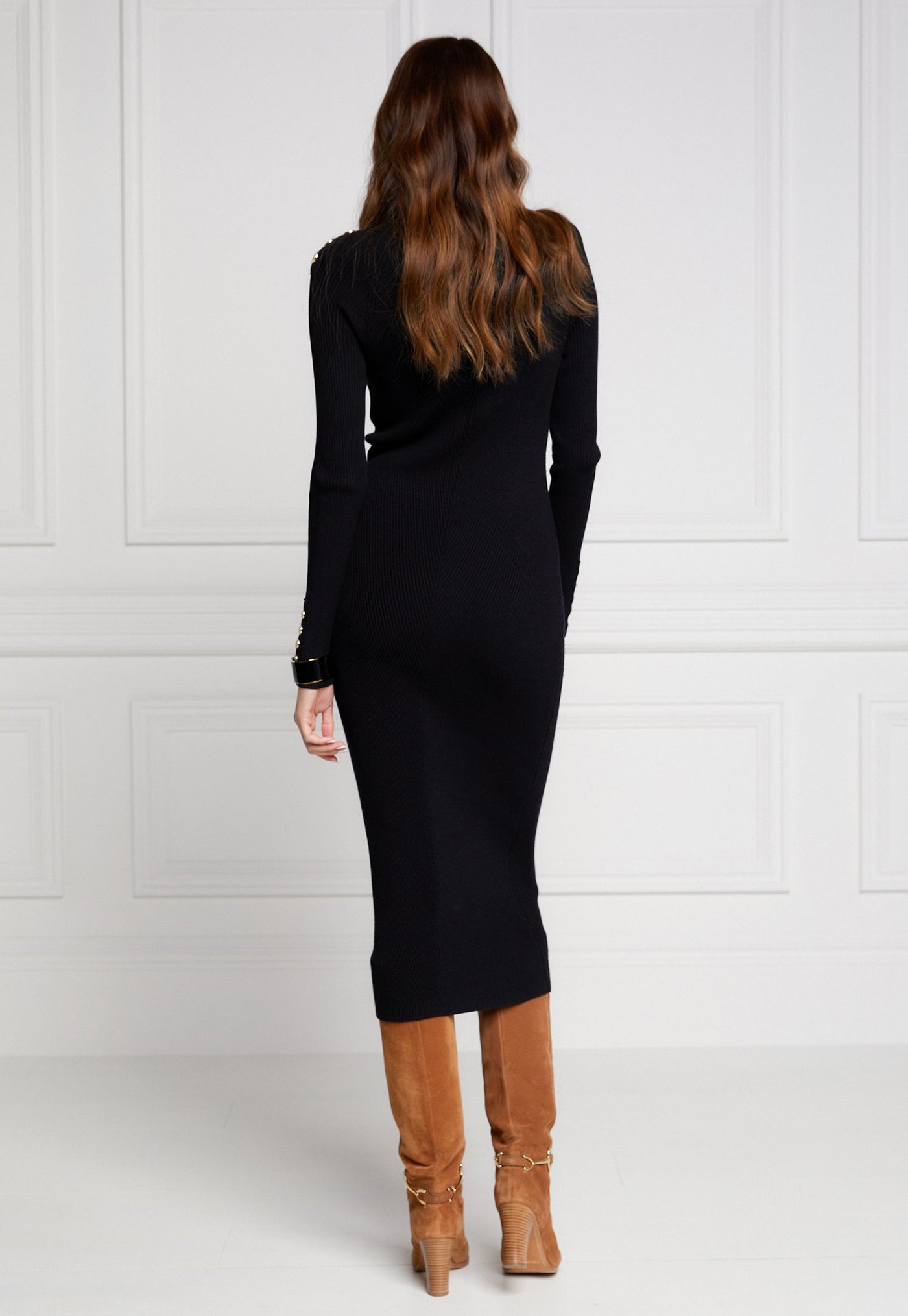 Kensington Midi Dress - Black sold by Angel Divine